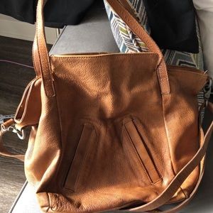 Light brown leather bag from Free People